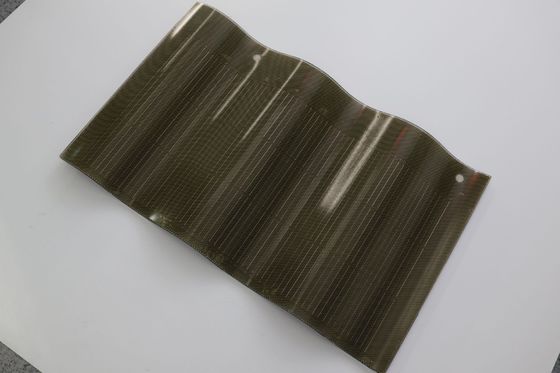 Изогнутые черепичные BIPV солнечные панели 50 Вт, красная фотоэлектрическая черепица, аккредитация CE и изогнутый дизайн