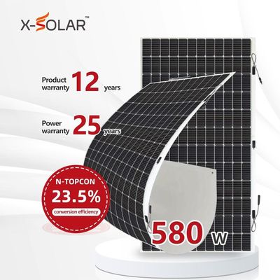 Оптимальное рабочее напряжение 44,19 V Glory Solar Motorhome 400W Полугибкая фотоэлектрическая панель для RV Marine Yacht Balcony PV Systems