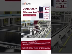 520 Вт BIPV солнечные модули Стальные крышные плиты 13,36A Оптимальный рабочий ток