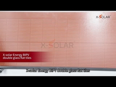 Оранжевые двойные стеклянные плоские модули солнечных плиток 120 Вт Солнечные панели Максимальный ток предохранителя 25 А